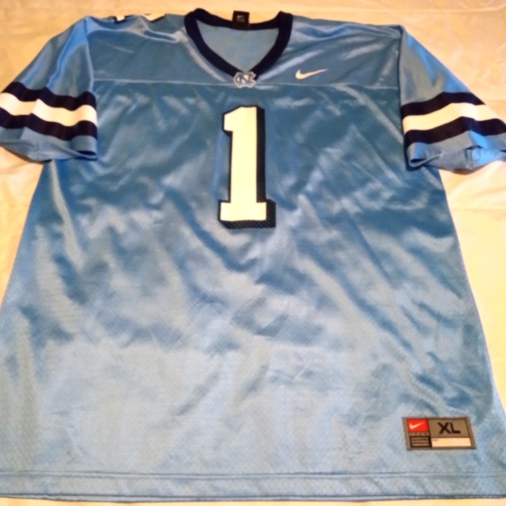 🌬️🌊#1 Ronald Curry UNC Tar Heels Nike Football Jersey
